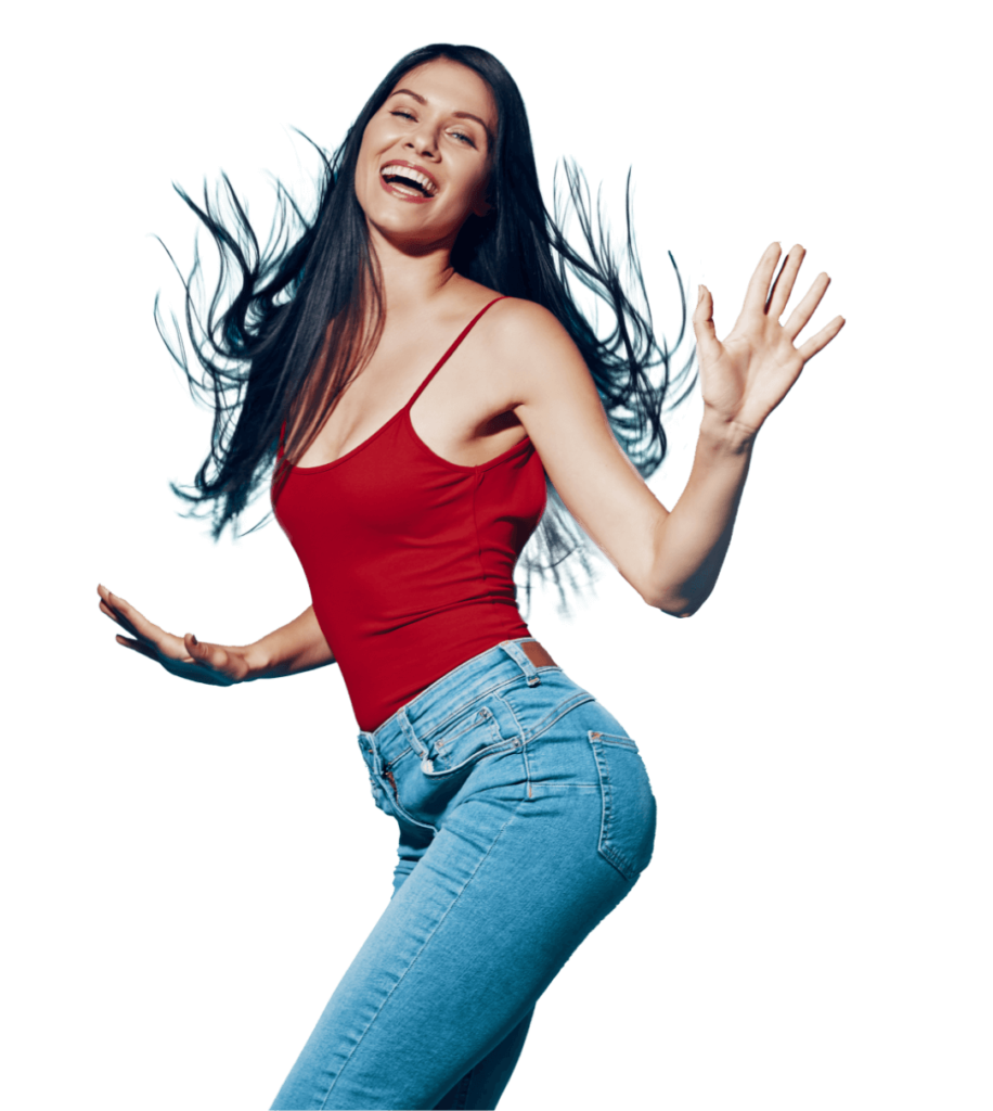 woman smiling